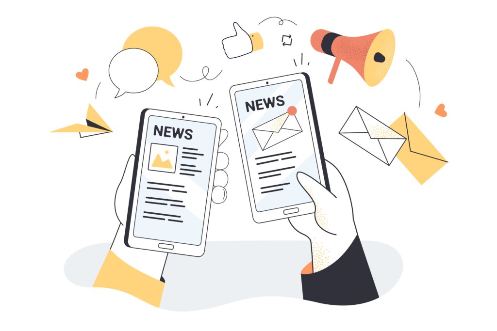 Image d'un rédacteur web qui s'occupe de rédiger les newsletters de ses clients pour fidéliser les abonnés.